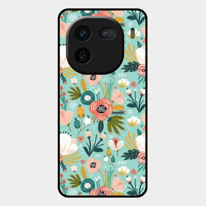 bloom carnival Glass case Cover for Iqoo 12 5G