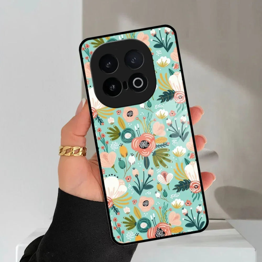 Bloom Carnival Glass Case Cover For iQOO - ShopOnCliQ