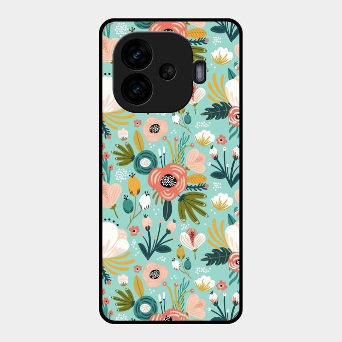 bloom carnival Glass case Cover for Iqoo Neo 10R 5G