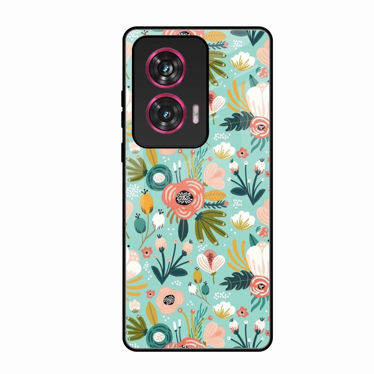 bloom carnival Glass case Cover for Motorola Edge 50 Fusion 5G
