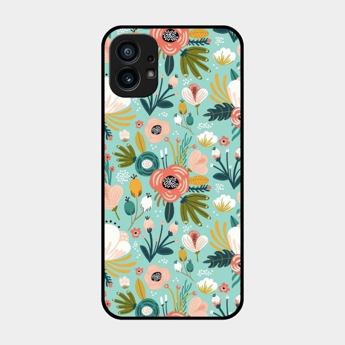 bloom carnival Glass case Cover for Nothing Phone 1