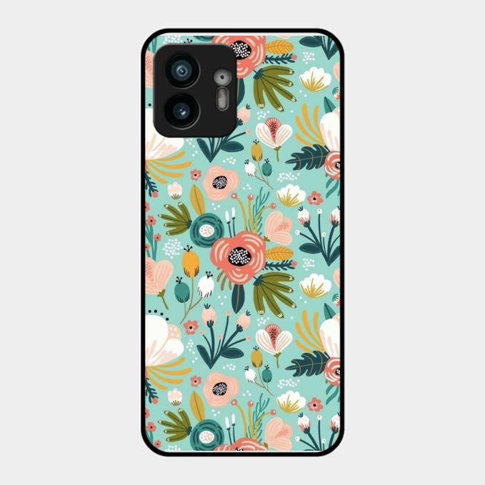 bloom carnival Glass case Cover for Nothing Phone 2