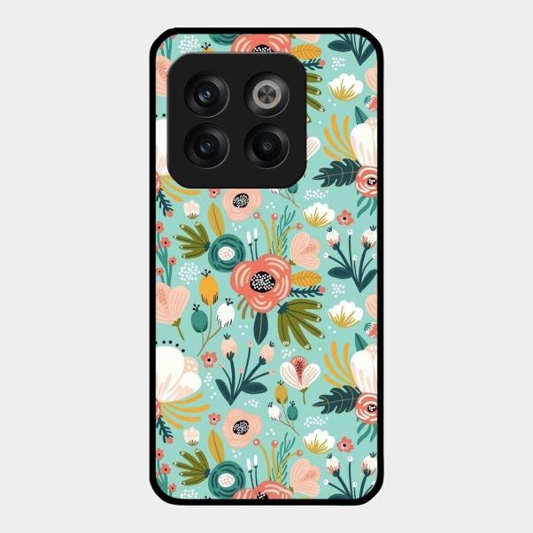 bloom carnival Glass case Cover for Oneplus 10T 5G
