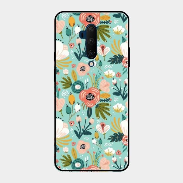 bloom carnival Glass case Cover for Oneplus 7T Pro