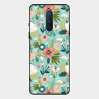 bloom carnival Glass case Cover for Oneplus 8