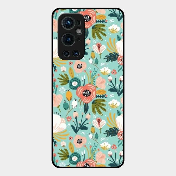 bloom carnival Glass case Cover for Oneplus 9 Pro 5G