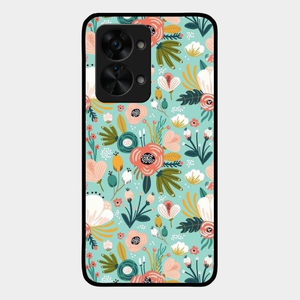 bloom carnival Glass case Cover for Oneplus Nord 2T 5G