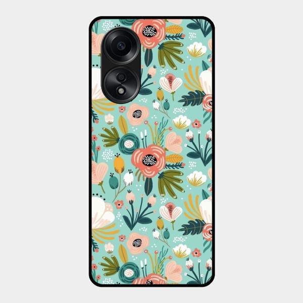 bloom carnival Glass case Cover for Oppo A58