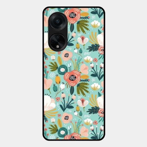 bloom carnival Glass case Cover for Oppo F23 5G