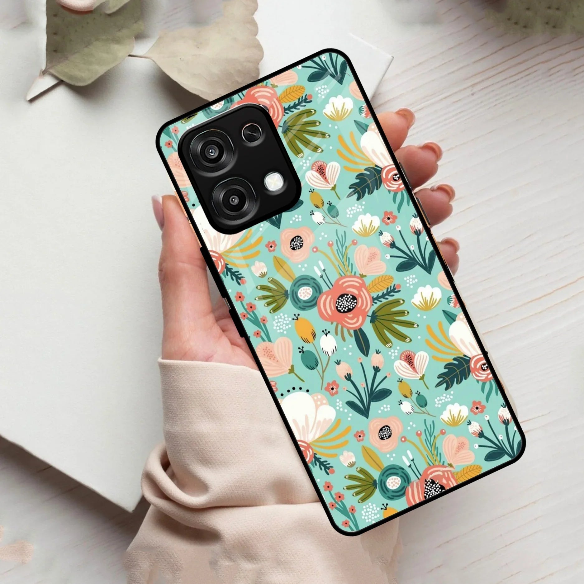 Bloom Carnival Glass Case Cover For Oppo