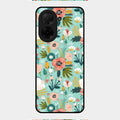 bloom carnival Glass case Cover for Poco C71