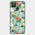 bloom carnival Glass case Cover for Realme C25Y