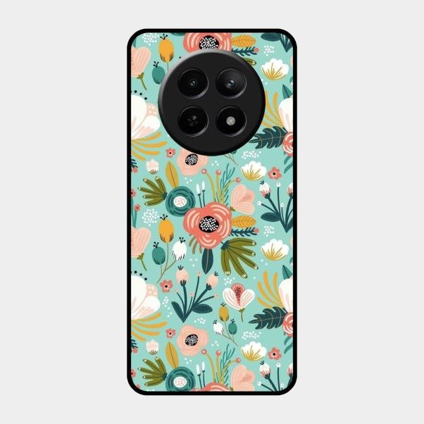bloom carnival Glass case Cover for Realme C65 5G