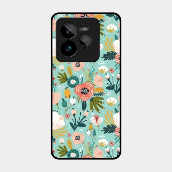 bloom carnival Glass case Cover for Realme Gt 7 Pro