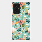 bloom carnival Glass case Cover for Redmi 11 Prime 4G