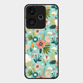 bloom carnival Glass case Cover for Redmi 13 5G