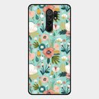 bloom carnival Glass case Cover for Redmi 9 Prime