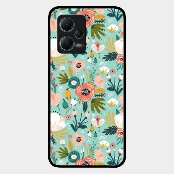 bloom carnival Glass case Cover for Redmi Note 12 5G