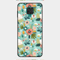 bloom carnival Glass case Cover for Redmi Note 9 Pro