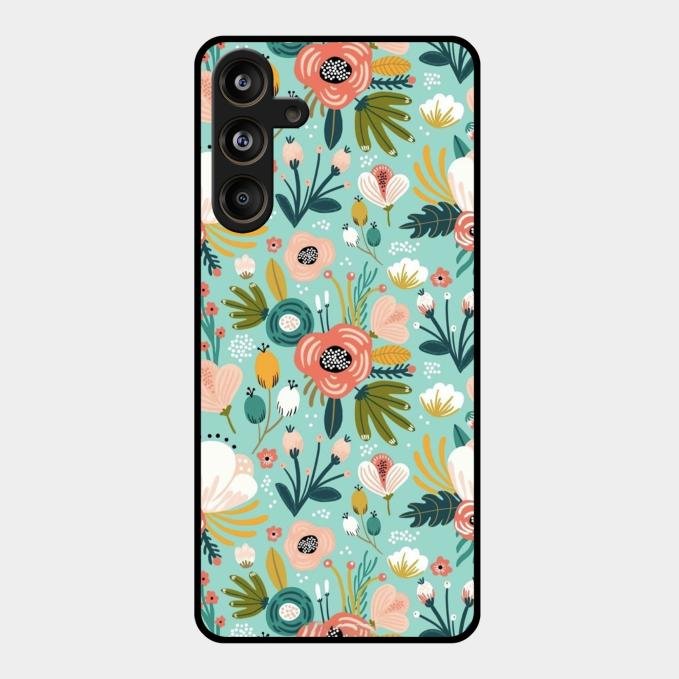bloom carnival Glass case Cover for Samsung Galaxy M55 5G