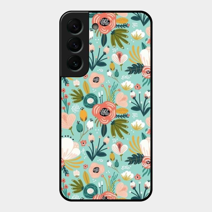 bloom carnival Glass case Cover for Samsung Galaxy S22 Plus 5G