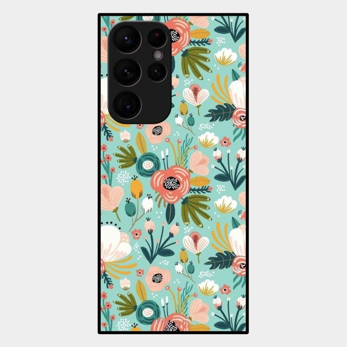 bloom carnival Glass case Cover for Samsung Galaxy S22 Ultra 5G