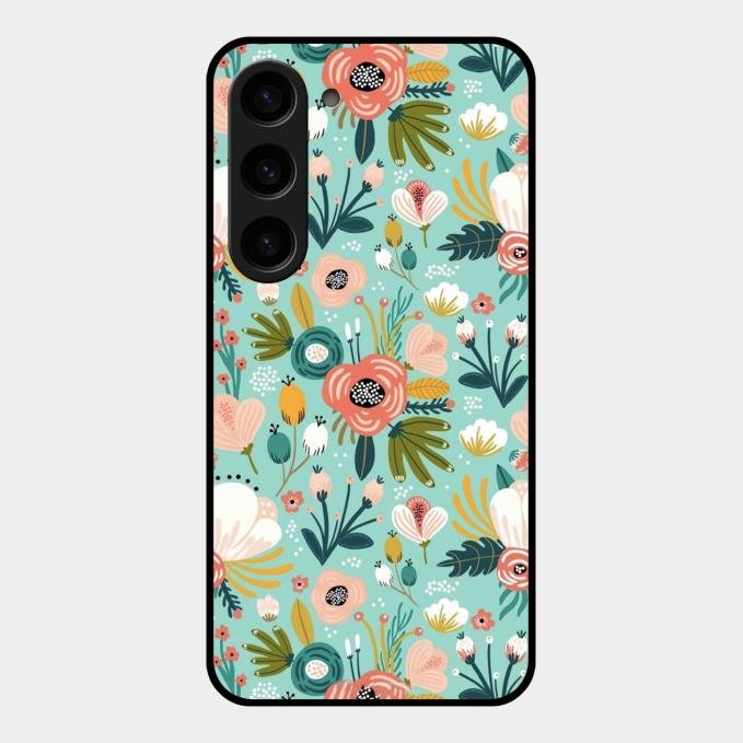 bloom carnival Glass case Cover for Samsung Galaxy S23 5G