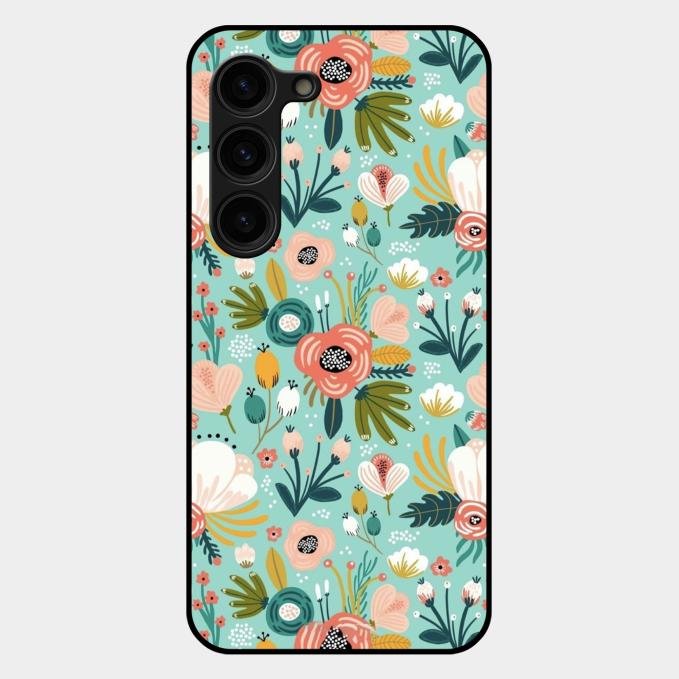 bloom carnival Glass case Cover for Samsung Galaxy S23 Plus 5G