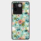 bloom carnival Glass case Cover for Vivo T2 Pro 5G
