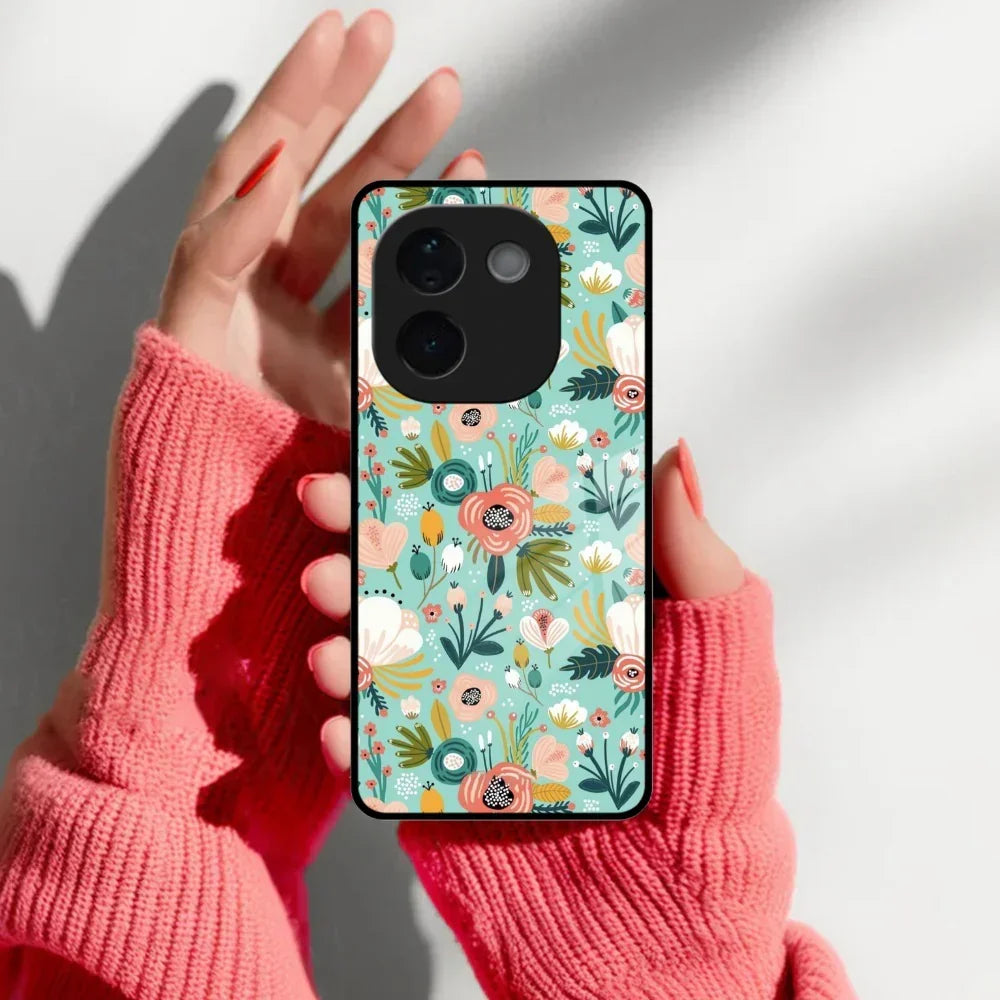 Bloom Carnival Glass Case Cover For Vivo - ShopOnCliQ