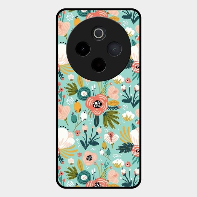 bloom carnival Glass case Cover for Vivo T4 5G