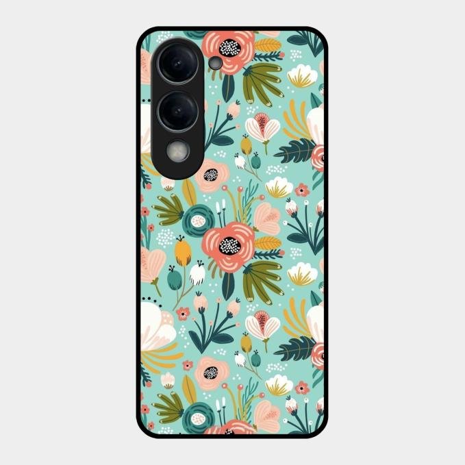 bloom carnival Glass case Cover for Vivo T4 Lite 5G