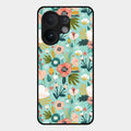 bloom carnival Glass case Cover for Vivo T4 Pro 5G