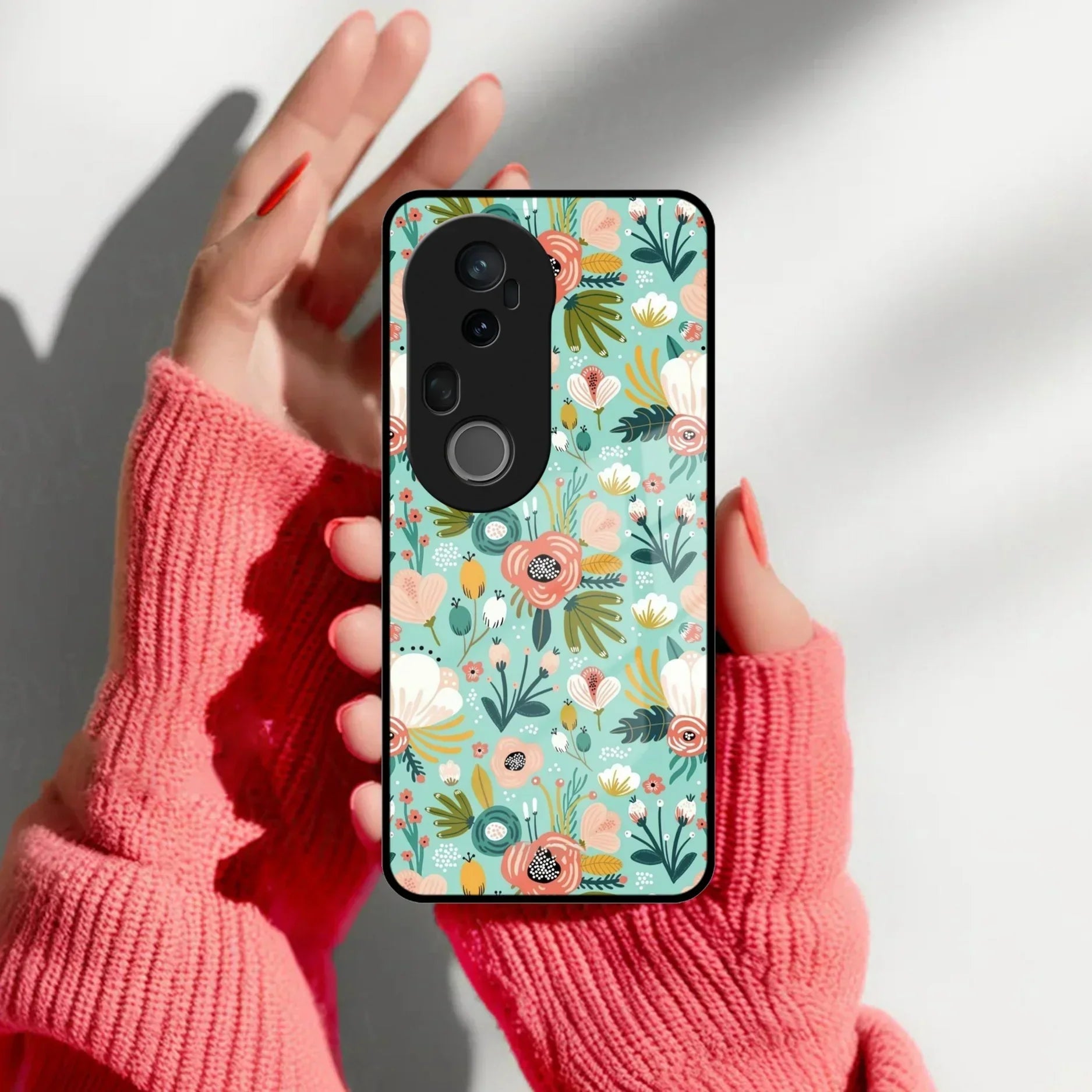 Bloom Carnival Glass Case Cover For Vivo - ShopOnCliQ