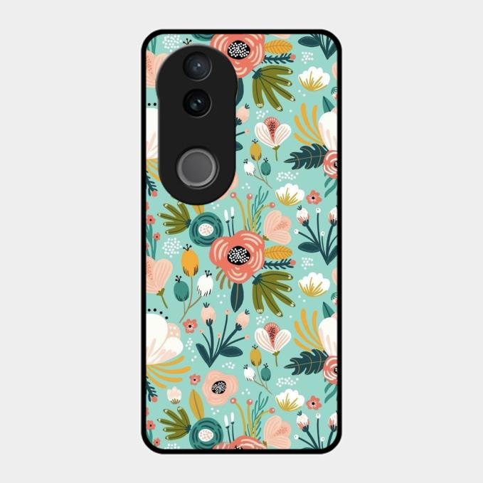 bloom carnival Glass case Cover for Vivo T4R 5G