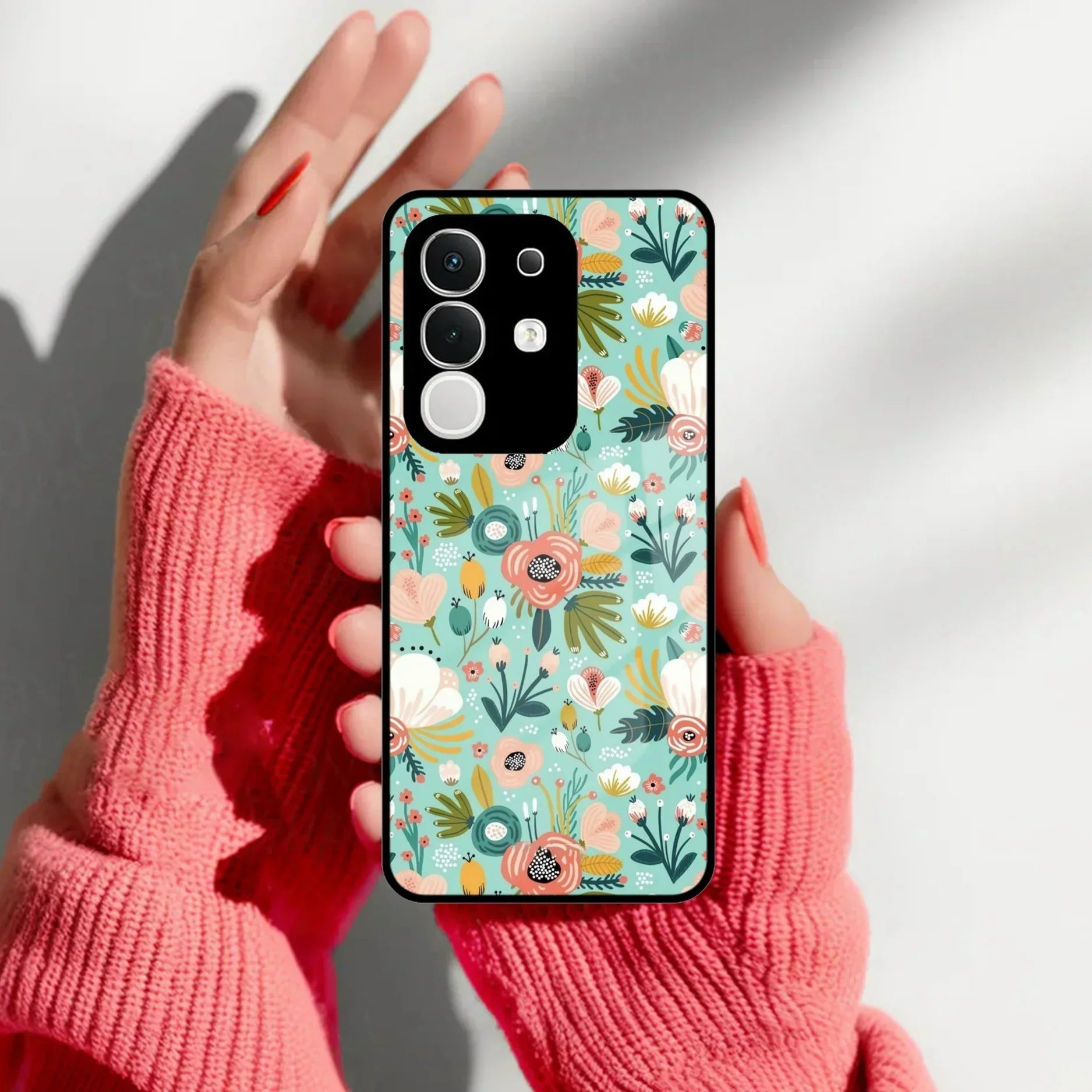 Bloom Carnival Glass Case Cover For Vivo - ShopOnCliQ