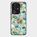 bloom carnival Glass case Cover for Vivo T4X 5G