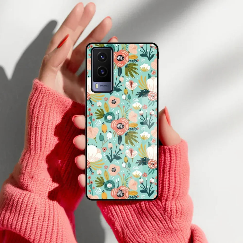 Bloom Carnival Glass Case Cover For Vivo - ShopOnCliQ