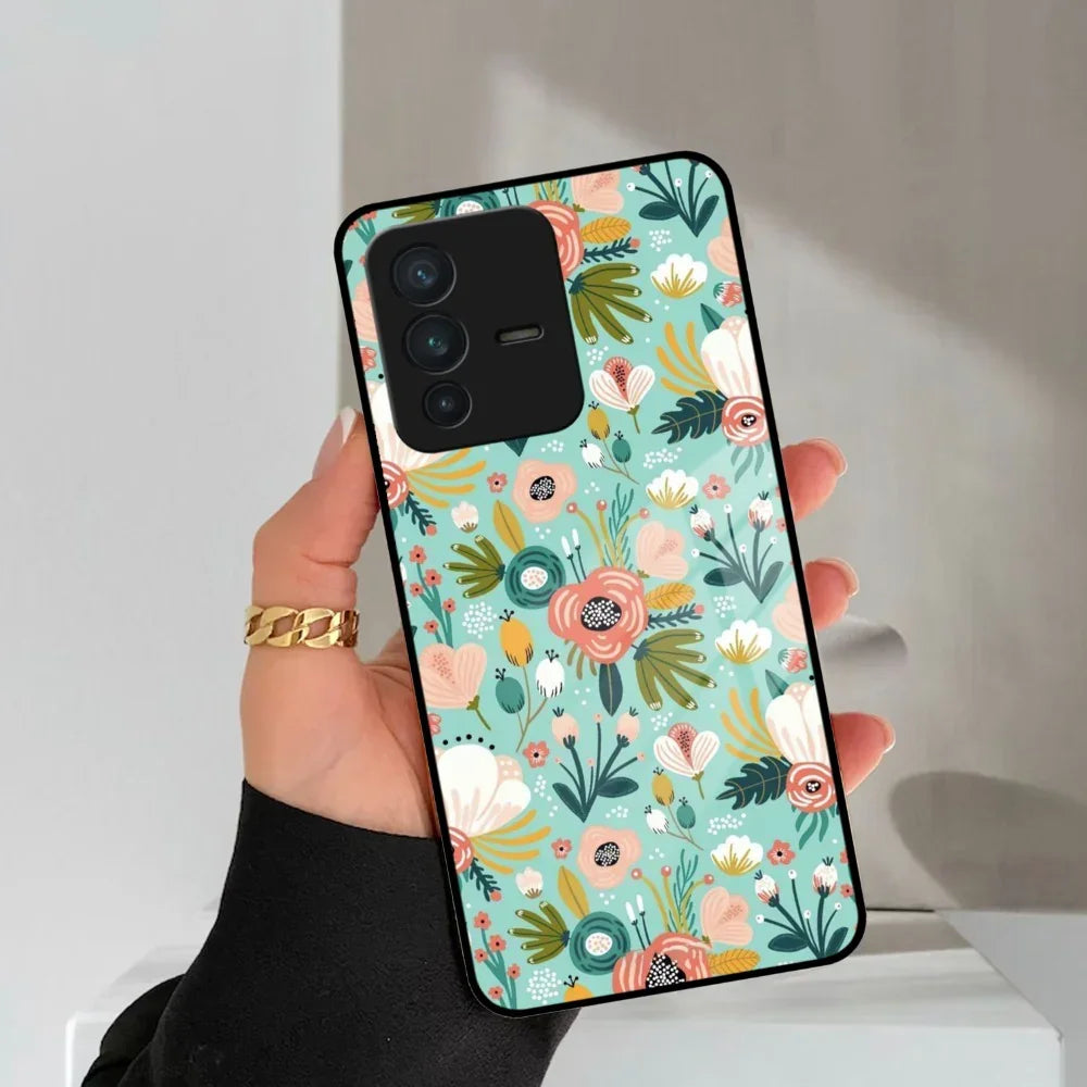 Bloom Carnival Glass Case Cover For Vivo - ShopOnCliQ