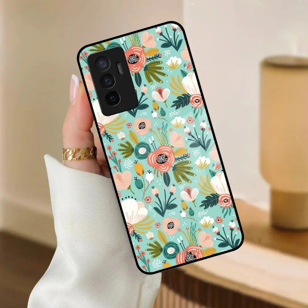 Bloom Carnival Glass Case Cover For Vivo - ShopOnCliQ