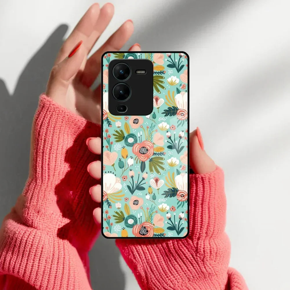 Bloom Carnival Glass Case Cover For Vivo - ShopOnCliQ
