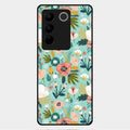 bloom carnival Glass case Cover for Vivo V27 Pro 5G