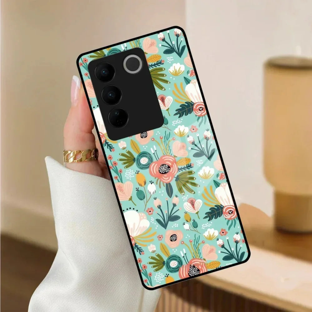 Bloom Carnival Glass Case Cover For Vivo - ShopOnCliQ