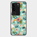 bloom carnival Glass case Cover for Vivo V29 5G