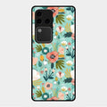 bloom carnival Glass case Cover for Vivo V30 Pro 5G