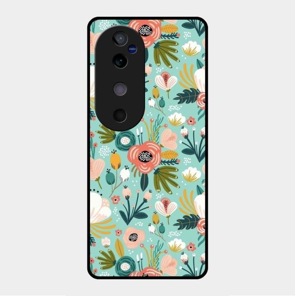 bloom carnival Glass case Cover for Vivo V40 5G