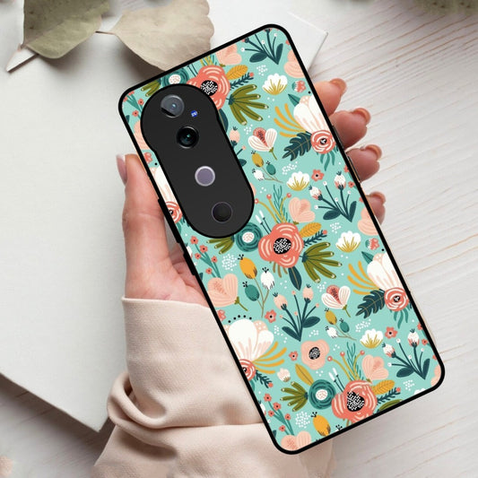 Bloom Carnival Glass Case Cover For Vivo
