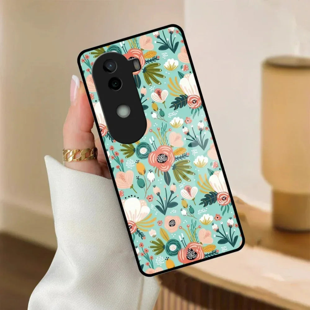 Bloom Carnival Glass Case Cover For iQOO - ShopOnCliQ