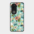 bloom carnival Glass case Cover for Vivo V50 5G