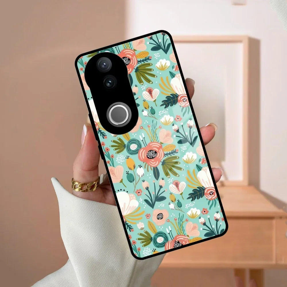 Bloom Carnival Glass Case Cover For Vivo - ShopOnCliQ
